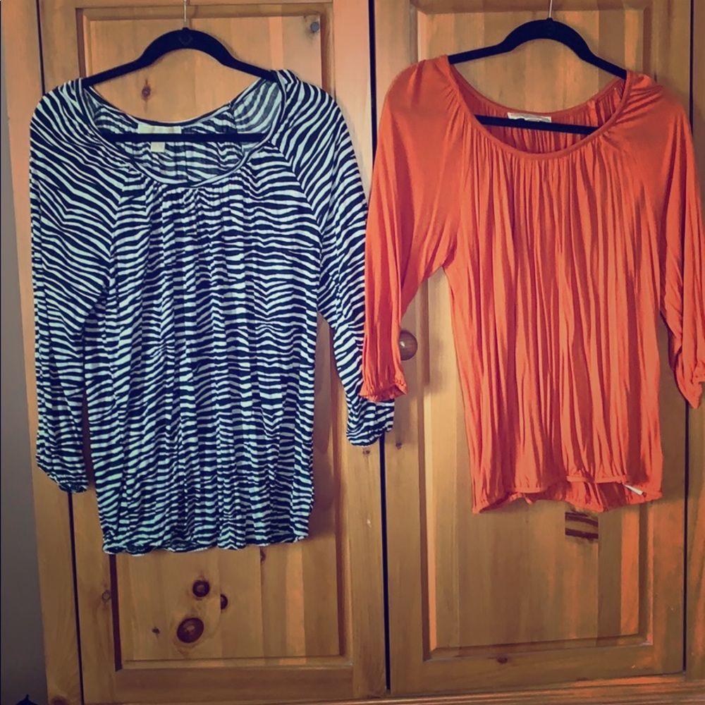 Two Michael Kors tops in excellent condition.